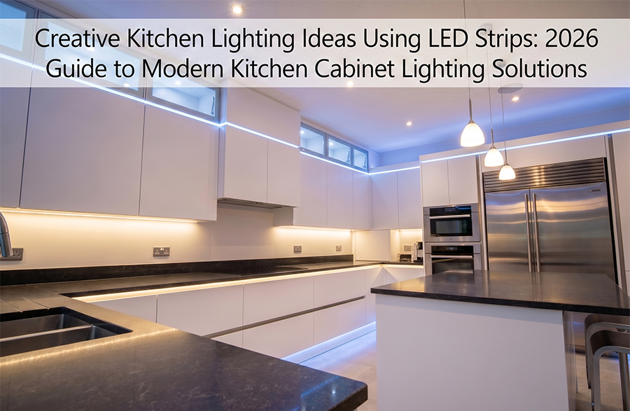 Éclairage Cuisine Moderne | Rubans LED COB IRC élevé